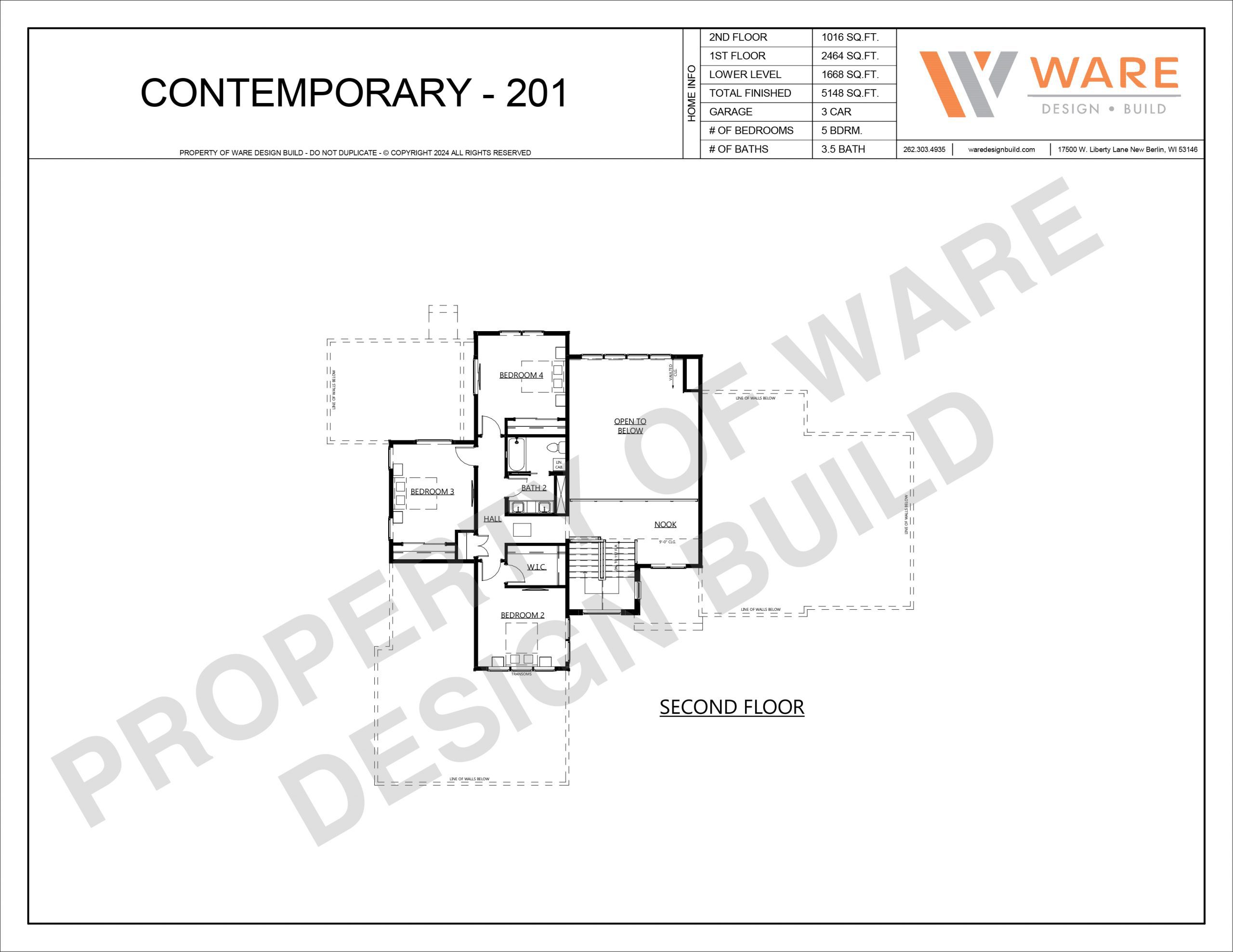 Contemporary2Story201_Plans_2ndFloor